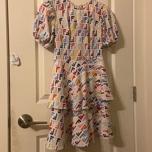 Alphabet pattern dress